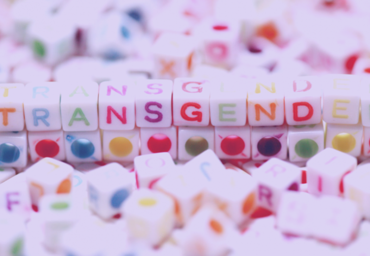 Transgender and gender bias multicoloured beads